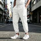 Cotton-Linen Cargo Trousers