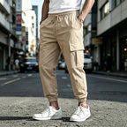Cotton-Linen Cargo Trousers
