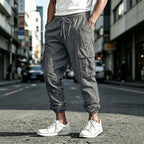 Cotton-Linen Cargo Trousers