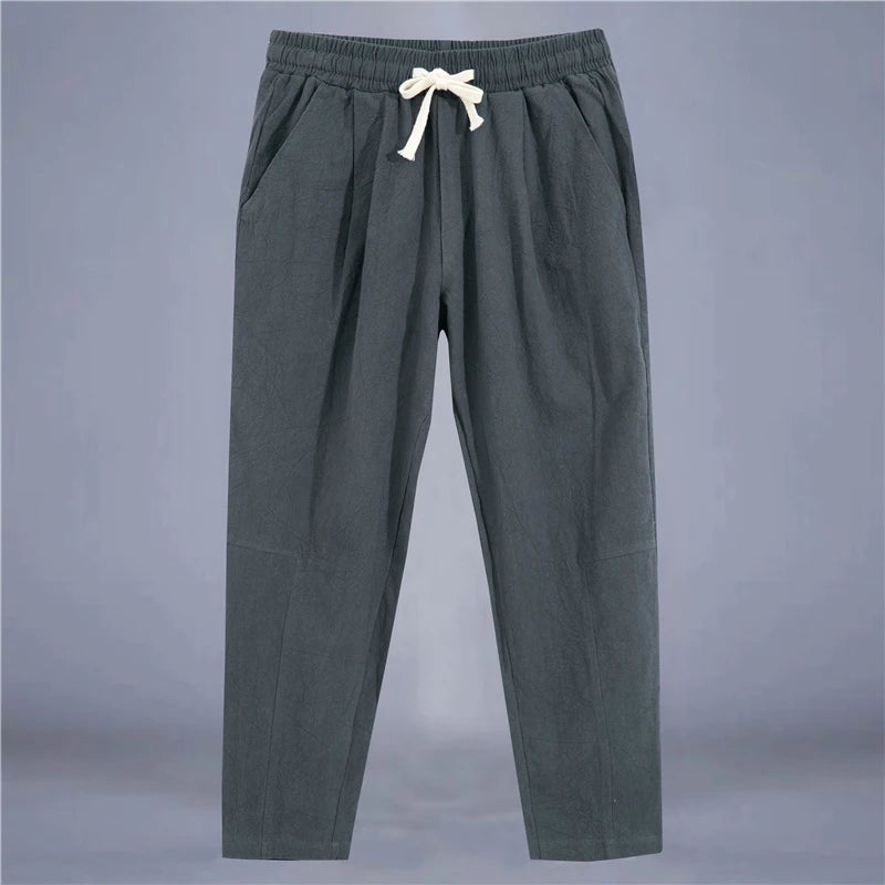 Knitted Cotton Drawstring Trousers
