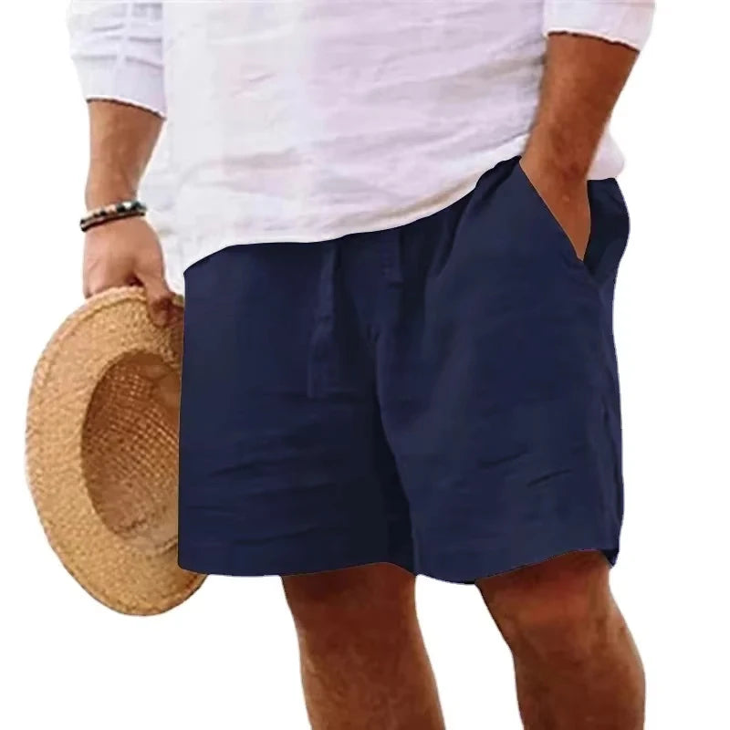 Relaxed Drawstring Cotton Shorts