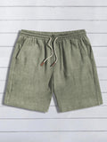 Drawstring Linen Shorts