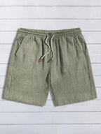 Drawstring Linen Shorts