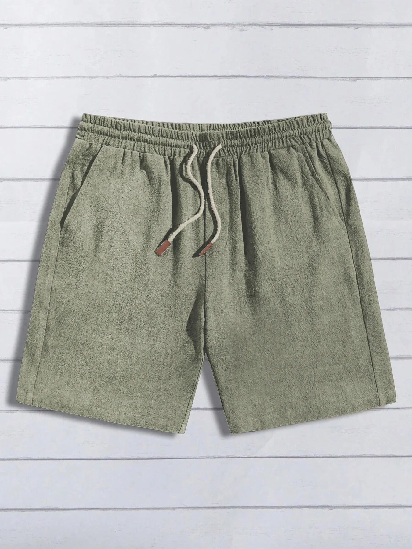Drawstring Linen Shorts