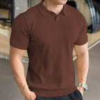 Ribbed Knit Polo
