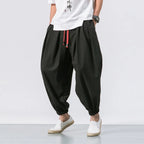 Cotton-Linen Harem Trousers