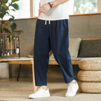 Knitted Cotton Drawstring Trousers