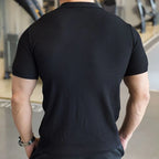 Ribbed Knit Polo