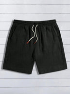 Drawstring Linen Shorts