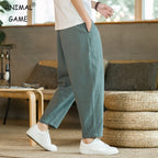 Knitted Cotton Drawstring Trousers