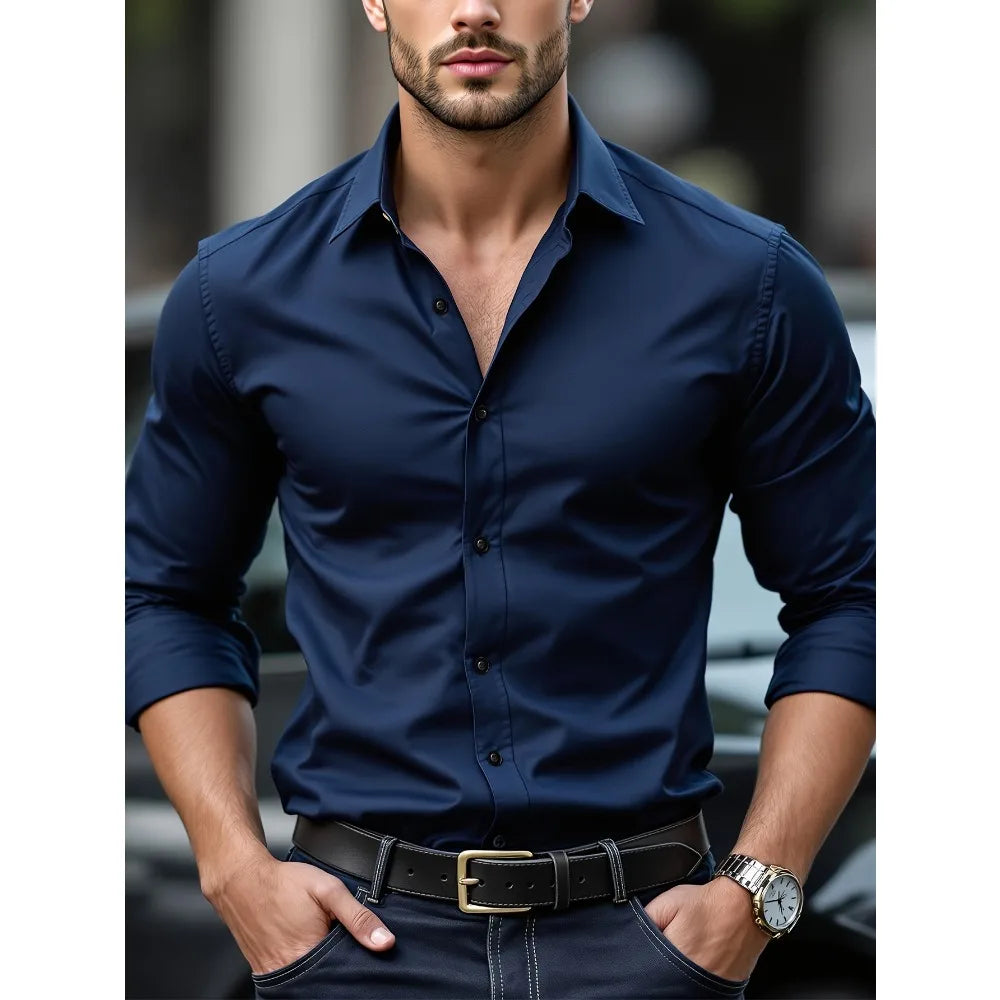 Broadcloth Button-Front Shirt