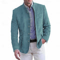 Stand-Collar Single-Button Jacket